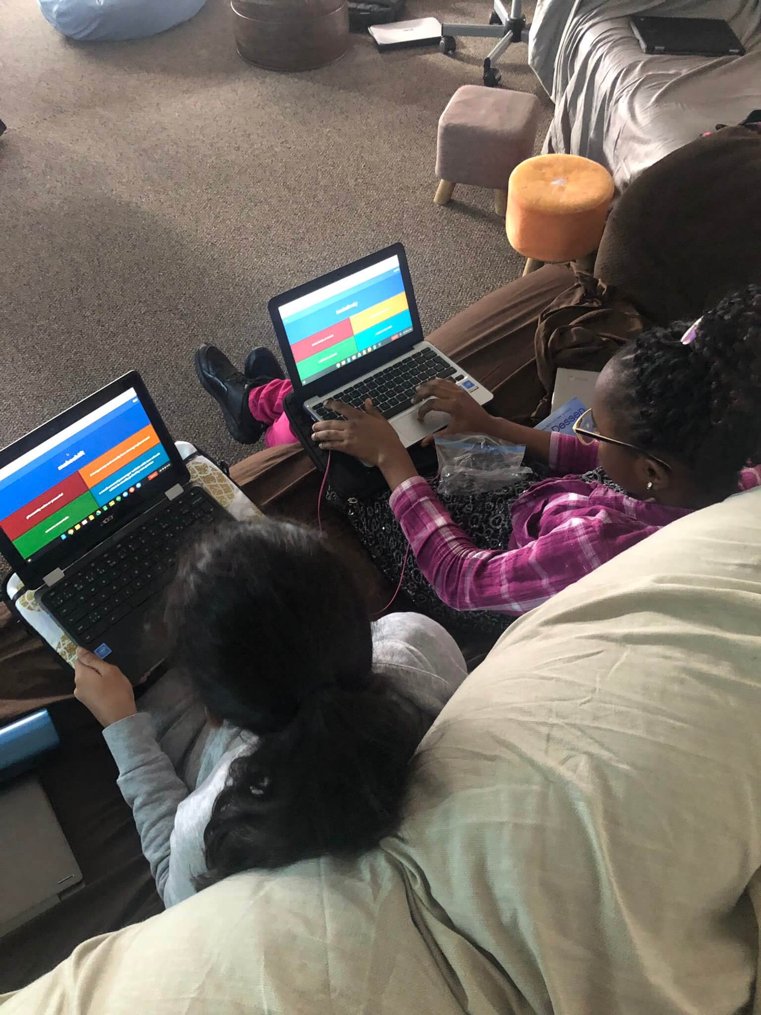 Students playing Gimkit