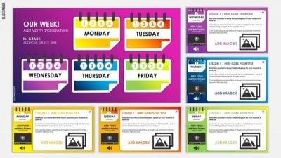 Weekly Planner for Remote Learning SlidesMania Template