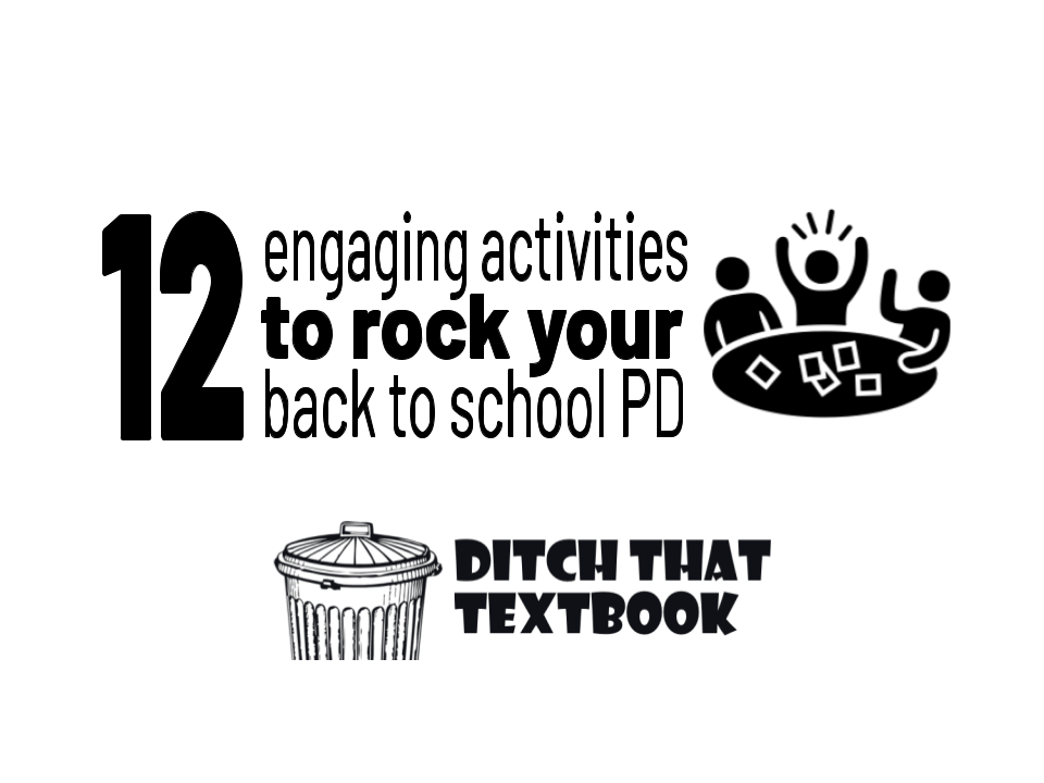 12 engaging activities to make your Back to School PD rock