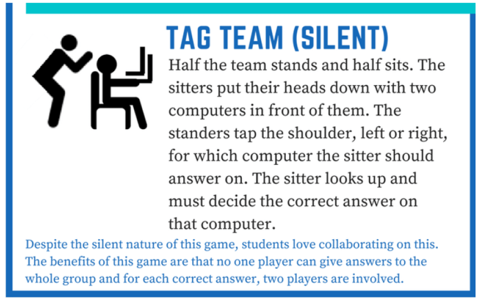 6 new ways to play quizlet live-Tag Team (silent)