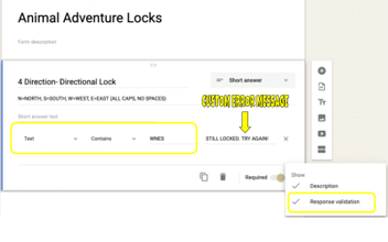 Google Forms Lock example